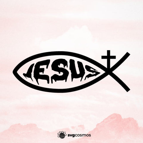 Jesus Christian Fish svg cricut - svgcosmos