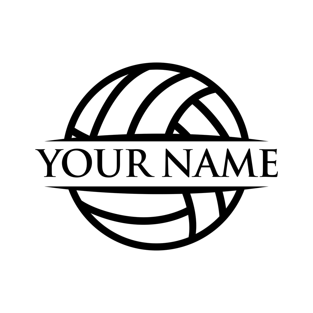 Volleyball custom split svg svgcosmos