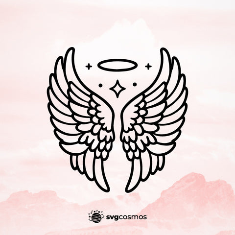 Angel Wings SVG, Angel Wings PNG, Angel Wings clipart, Angel Wings silhouette, Angel Wings vector, Angel Wings cricut, Angel Wings cut file, Angel Wings png, Angel Wings svg, Wings svg- svgcosmos