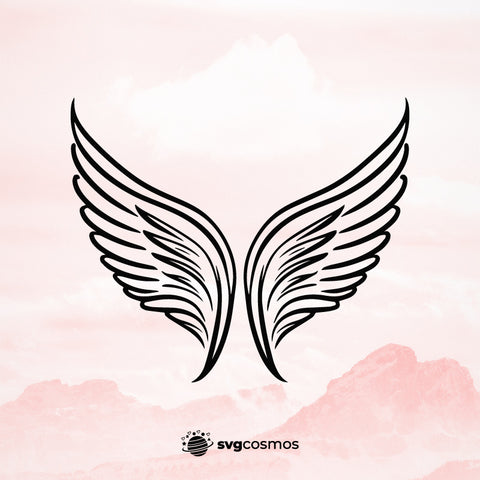 Angel Wing Digital Design - EPS, PDF, SVG, PNG, PDF, AI - svgcosmos