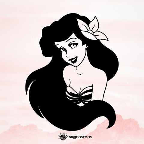 Ariel The Little Mermaid svg, Ariel png, Ariel shirt, Ariel silhouette, Ariel clipart, Disney Halloween vector, Ariel cricut, Disney svg, Little Mermaid svg, Disney princess svg, Disney princess png, The Little Mermaid svg, Ariel cut file, eps, dxf, png, Instant Download, ariel svg free - svgcosmos