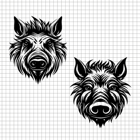 Boar SVG, Boar PNG, Boar clipart, Boar head svg, Boar silhouette, Boar vector, Boar cricut, Boar logo cut file - svgcosmos