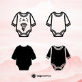 Baby Onesie SVG, Baby Onesie PNG, Baby Onesie clipart, Baby Onesie silhouette, Baby Onesie vector, Baby Onesie cricut, Baby Onesie cut file, baby boy svg, baby girl svg- svgcosmos