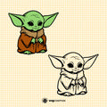 Baby Yoda SVG, Baby Yoda PNG, Baby Yoda clipart, Baby Yoda silhouette, Yoda vector, Yoda cricut, Yoda cut file, Yoda png, Yoda svg, yoda Yoda svg, star wars svg, star wars cricut- svgcosmos