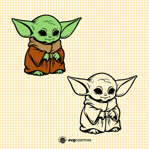 Baby Yoda SVG, Baby Yoda PNG, Baby Yoda clipart, Baby Yoda silhouette, Yoda vector, Yoda cricut, Yoda cut file, Yoda png, Yoda svg, yoda Yoda svg, star wars svg, star wars cricut- svgcosmos