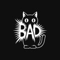 Bad cat svg, Bad cat png, Bad cat vector, Funny cat clipart, Cat cricut, Crazy cat silhouette, cut file, instant download - svgcosmos