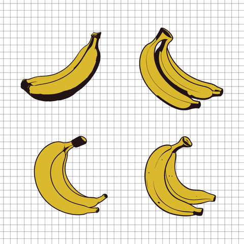 banana SVG, banana PNG, banana clipart, banana silhouette, banana vector, banana cricut, banana cut file, fruit svg, fruit png, fruit cricut, banana png- svgcosmos