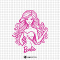 Barbie SVG, Barbie logo SVG, Barbie PNG, Barbie clipart, Barbie silhouette, Barbie vector, Barbie cricut, Barbie cut file, Barbie png, cute Barbie svg, Barbie svg- svgcosmos