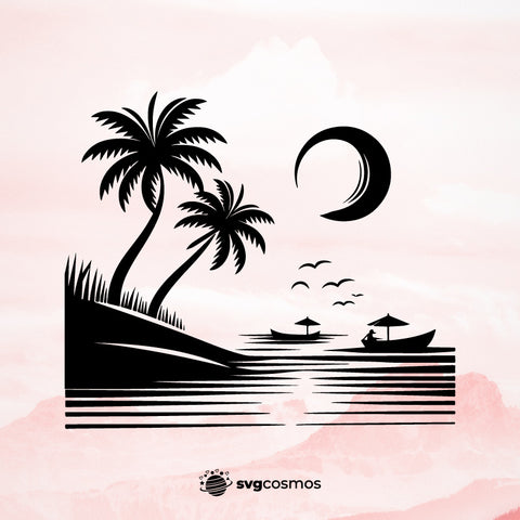 Palm Tree svg, Palm Tree png, Palm Tree vector, Palm Tree cricut, Beach svg, Beach png, , , Sunset svg, Sunset png, Sunset vector, Sunset cricut, island svg - svgcosmos