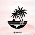Palm Tree svg, Palm Tree png, Palm Tree vector, Palm Tree cricut, Beach svg, Beach png, , , Sunset svg, Sunset png, Sunset vector, Sunset cricut, island svg - svgcosmos