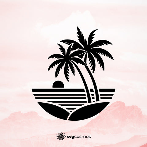 Palm Tree svg, Palm Tree png, Palm Tree vector, Palm Tree cricut, Beach svg, Beach png, , , Sunset svg, Sunset png, Sunset vector, Sunset cricut, island svg - svgcosmos