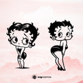 Betty Boop SVG, Betty Boop PNG, Betty Boop clipart, Betty Boop silhouette, Betty Boop vector, Betty Boop cricut, Betty Boop cut file - svgcosmos