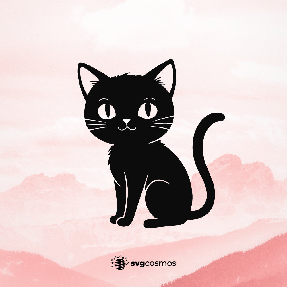 Cat svg, Black cat svg, Cat png, Cat silhouette, Cat clipart, Cat vector, Cat cricut, Cat svg files for cricut, Cat cut file, Black cat cricut, Black cat vector - svgcosmos