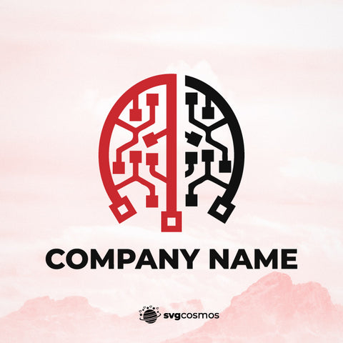 Brain logo, Brain logo vector, company logo, tech firm logo - svgcosmos