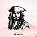 Jack Sparrow svg, Jack Sparrow png, Jack Sparrow silhouette, Jack Sparrow vector, Jack Sparrow cricut, Jack Sparrow cut file, Captain Jack Sparrow svg, Caribbean Pirates svg, Johnny Depp svg - svgcosmos
