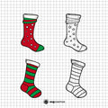 Christmas Socks SVG, Christmas Socks PNG, Christmas Socks clipart, Christmas Socks silhouette, Christmas Socks vector, Christmas Socks cricut, Christmas Socks cut file, cute Socks png, Socks svg, Christmas svg- svgcosmos