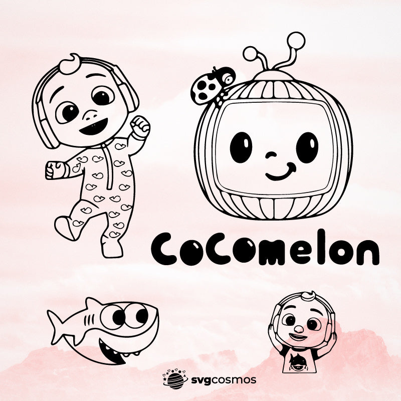 COCOMELON LOGO PRINTABLE PARTY BACKDROP BANNER | COCOMELON FAMILY BIRT –  Sims Luv Creations