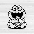 Cookie Monster SVG, Cookie Monster PNG, Cookie Monster clipart, Cookie Monster silhouette, Cookie Monster vector, Cookie Monster cricut, Cookie Monster cut file, Cookie Monster png, Cookie Monster svg- svgcosmos