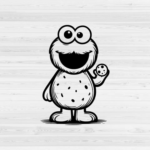 Cookie Monster SVG, Cookie Monster PNG, Cookie Monster clipart, Cookie Monster silhouette, Cookie Monster vector, Cookie Monster cricut, Cookie Monster cut file, Cookie Monster png, Cookie Monster svg- svgcosmos