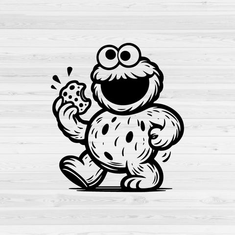 Cookie Monster SVG, Cookie Monster PNG, Cookie Monster clipart, Cookie Monster silhouette, Cookie Monster vector, Cookie Monster cricut, Cookie Monster cut file, Cookie Monster png, Cookie Monster svg- svgcosmos