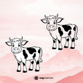 Cow SVG, Cow PNG, Cow clipart, Cow silhouette, Cow vector, Cow cricut, Cow cut file, Cow png, cute cow svg, Cow toddler svg- svgcosmos