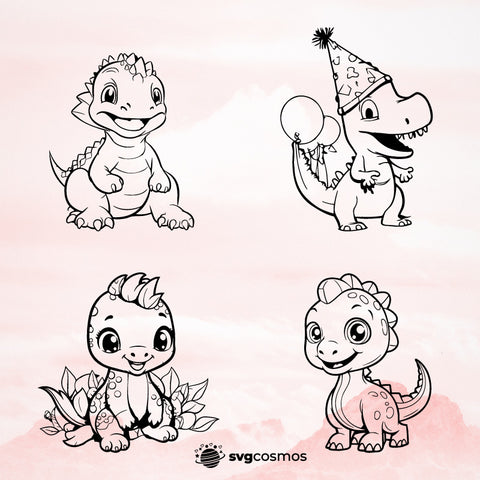 Cute Dinosaur SVG, Cute Dinosaur PNG, Cute Dinosaur clipart, Dinosaur svg, Dinosaur png, Dinosaur cricut,  Cute Dinosaur logo vector, Cute Dinosaur cricut, Cute Dinosaur cut file - svgcosmos