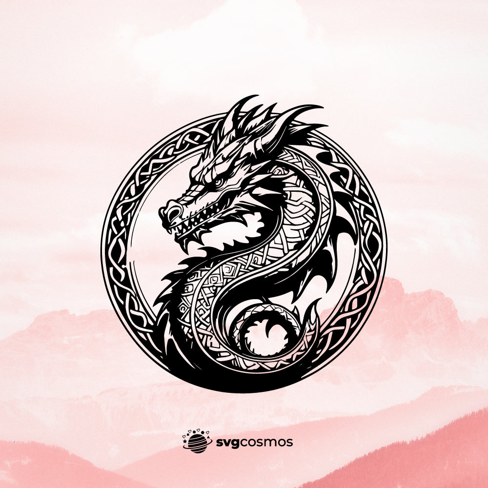 Dragon svg, Dragon png, Dragon silhouette, Dragon clipart, Dragon vector, Dragon cricut, Dragon svg files for cricut, Dragon cut file, Chinese Dragon svg, Chinese Dragon cricut, eps, dxf, png, Instant Download - svgcosmos