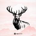 Elk SVG, Elk PNG, Elk clipart, Elk silhouette, Elk vector, Elk cricut, Elk cut file, Elk png, Elk svg, Elk head svg- svgcosmos
