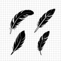 Feather SVG, Feather PNG, Feather clipart, Feather image, Feather vector, Feather cricut, Feather cut file, Feather silhouette, Feather icon – svgcosmos