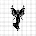 Female angel svg, Angel SVG, Angel PNG, Angel clipart, Angel Cricut, Angel vector, Angel silhouette, angel cut file, instant download - svgcosmos