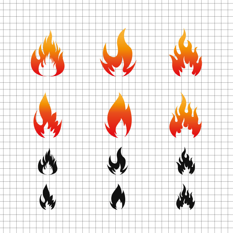 Fire Flames vector svg cricut – svgcosmos