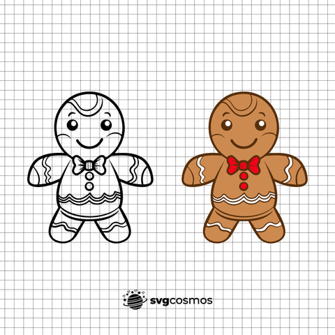 Gingerbread Man vector svg cricut 2