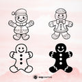 Gingerbread Man SVG, Gingerbread Man PNG, Gingerbread Man clipart, Gingerbread Man silhouette, Gingerbread Man vector, Gingerbread Man cricut, Gingerbread Man cut file, Gingerbread Man png- svgcosmos