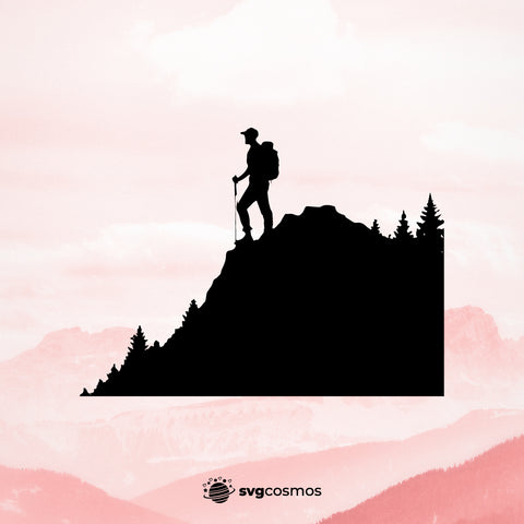 Hiking svg, Hiking Silhouette, Hiking cricut, Hiking png, Hiking vector, Hiking png, Hiking clipart, Climbing svg, Climbing png, Climbing cricut, Outdoors svg, Mountain svg - svgcosmos