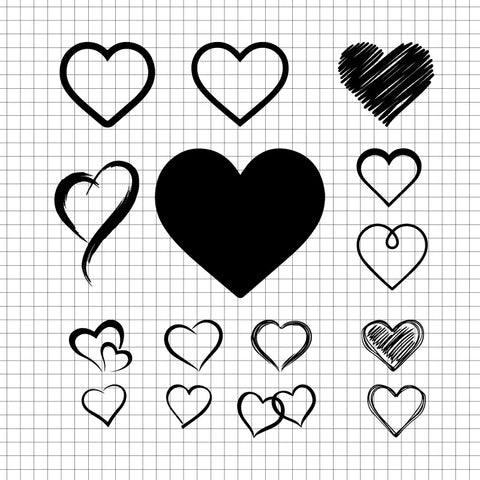 Heart SVG, Heart PNG, Heart clipart, Heart bundle svg, Heart vector, Open heart SVG free, Heart cricut, Heart cut file, Cute heart SVG free, Simple heart SVG - svgcosmos