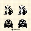 Honey badger SVG, Honey badger PNG, Honey badger clipart, Honey badger silhouette, Honey badger vector, Honey badger cricut, Honey badger cut file, Honey badger png, cute Honey badger svg, Honey badger toddler svg- svgcosmos