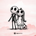 Jack Skellington SVG, Jack Skellington PNG, Jack Skellington clipart, Jack Skellington silhouette, Jack Skellington vector, Jack Skellington cricut, Jack Skellington cut file, jack and sally svg, jack and sally png - svgcosmos