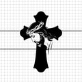 Jesus on cross svg, Jesus cross png, Jesus cross silhouette, Jesus cross clipart, Jesus cross vector, Jesus cross cricut, Jesus svg files for cricut, Jesus cross cut file, Crucifix svg, Crucifix Silhouette, Crucifix png, Crucifix clipart, Jesus svg, Cross png, instant download - svgcosmos