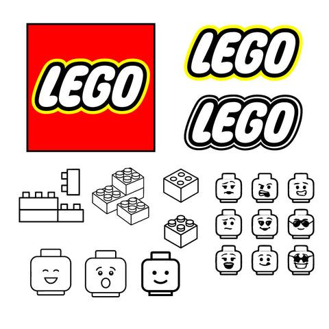 LEGO SVG, LEGO PNG, LEGO clipart, LEGO Logo, LEGO logo vector, LEGO cricut, Lego Brick Icons, lego head svg, LEGO logo cut file - svgcosmos