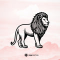 Lion v4 vector svg cricut