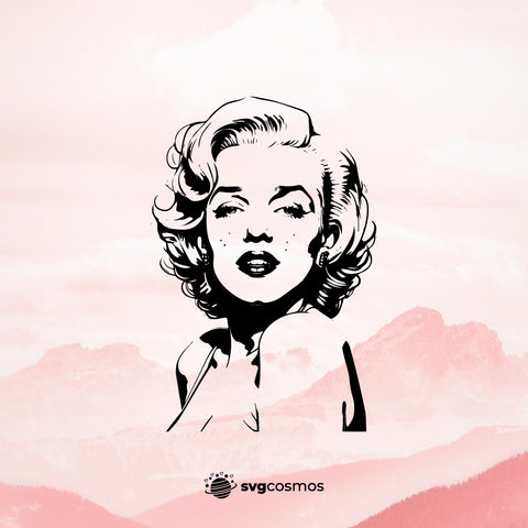 Marilyn Monroe SVG, Marilyn Monroe PNG, Marilyn Monroe clipart, Marilyn Monroe silhouette, Marilyn Monroe vector, Marilyn Monroe cricut, Marilyn Monroe cut file- svgcosmos