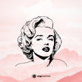 Marilyn Monroe SVG, Marilyn Monroe PNG, Marilyn Monroe clipart, Marilyn Monroe silhouette, Marilyn Monroe vector, Marilyn Monroe cricut, Marilyn Monroe cut file- svgcosmos
