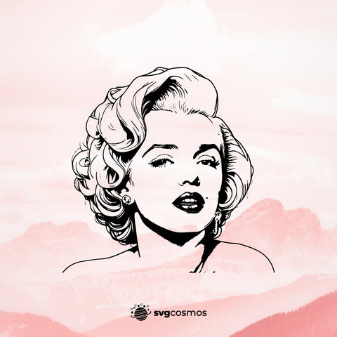 Marilyn Monroe SVG, Marilyn Monroe PNG, Marilyn Monroe clipart, Marilyn Monroe silhouette, Marilyn Monroe vector, Marilyn Monroe cricut, Marilyn Monroe cut file- svgcosmos