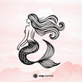Mermaid SVG, Mermaid PNG, Mermaid clipart, Mermaid silhouette, Mermaid vector, Mermaid cricut, Mermaid cut file, Mermaid png, Mermaid tail svg, Mermaid hair svg- svgcosmos