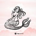 Mermaid SVG, Mermaid PNG, Mermaid clipart, Mermaid silhouette, Mermaid vector, Mermaid cricut, Mermaid cut file, Mermaid png, Mermaid tail svg, Mermaid hair svg- svgcosmos