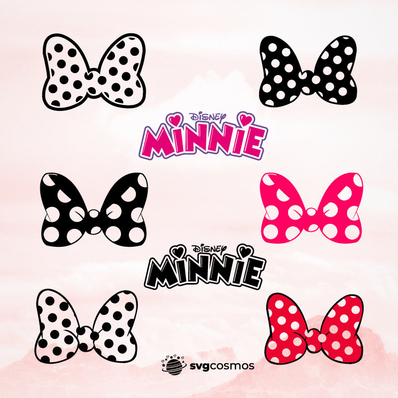 Minnie Mouse Bow vector svg cricut – svgcosmos for Free Printable Minnie Mouse Silhouette