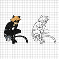 Cat Noir svg, Cat Noir png, Cat Noir cricut, Cat Noir vector, Cat Noir cut file, Cat Noir clipart,LadyBug svg, Cat Noir silhouette, LadyBug logo svg files for cricut