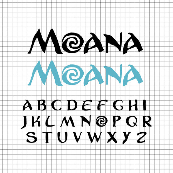 Moana logo font vector svg cricut – svgcosmos