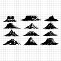 Mountain svg, Mountain png, Mountain silhouette, Mountain clipart, Mountain vector, Mountain cricut, Mountain svg files for cricut, Mountain cut file, Mountain bundle svg, snowy Mountain svg - svgcosmos