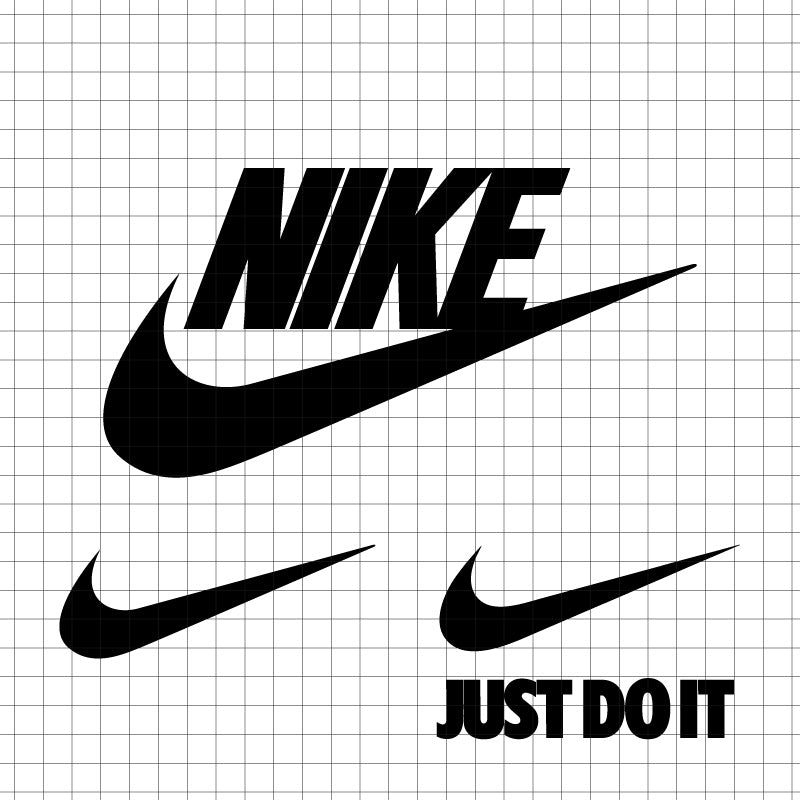 lllᐅ Small Nike Swoosh Rhinestone SVG - bling transfer template cricut
